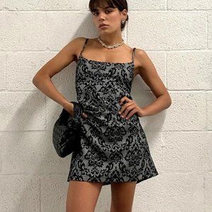 NWT Urban Outfitters Monette Jacquard Mini Dress